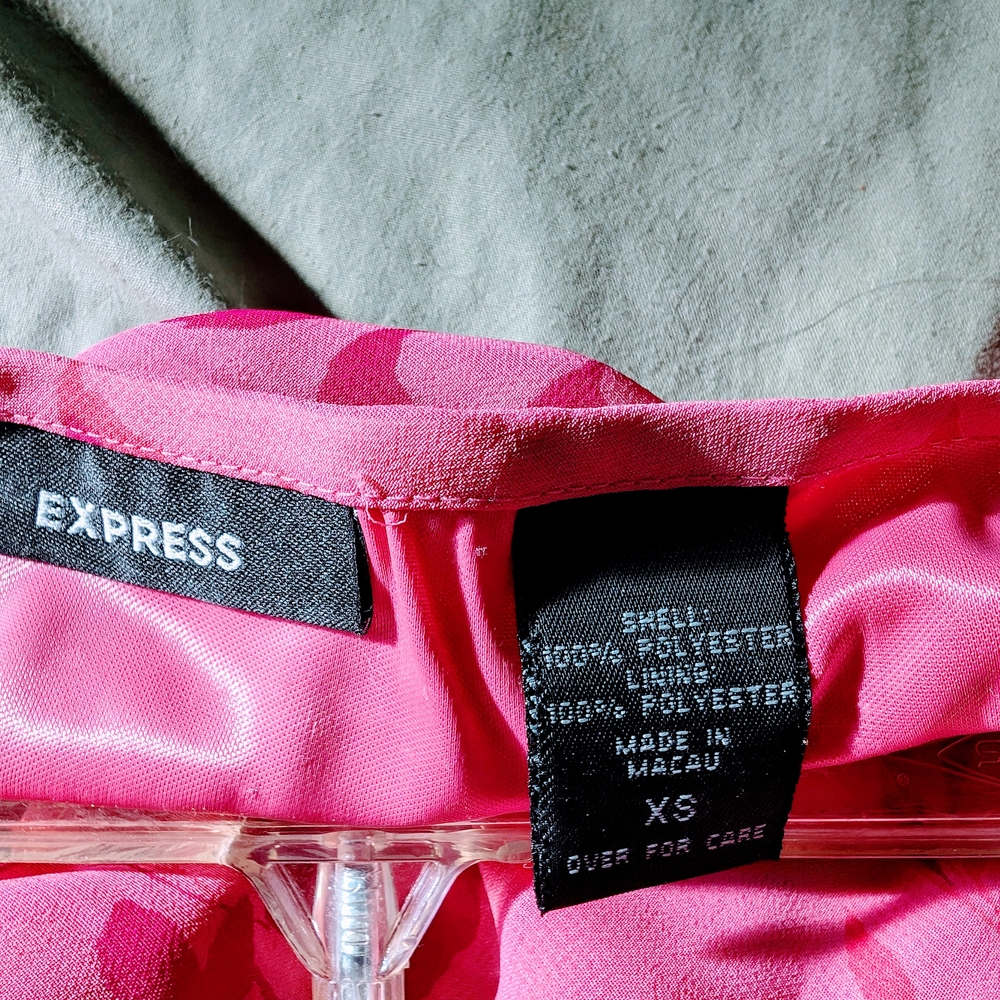 Express Pink Asymmetrical Ruffled Skirt - Picture 3 of 6